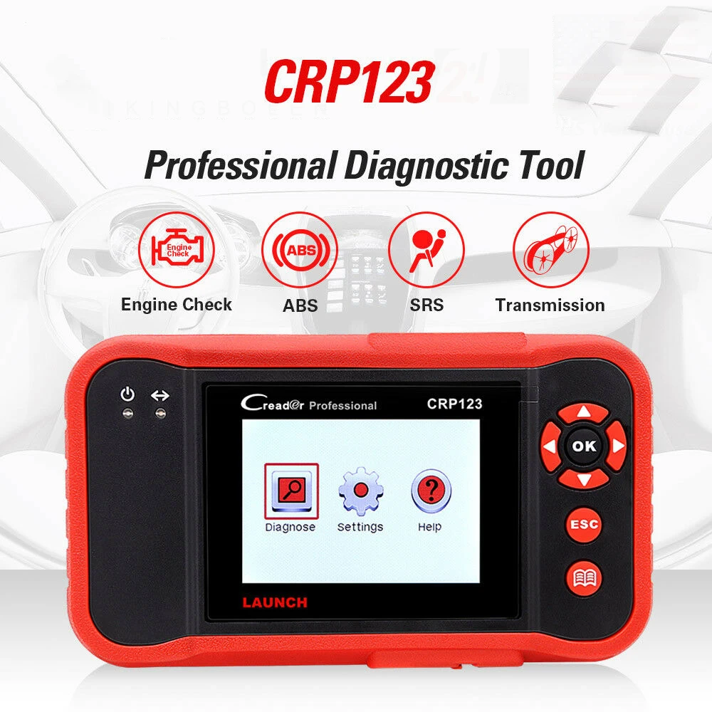

LAUNCH X431 CRP123 OBD2 Diagnostic Tool Auto Scanner Engine Transmission ABS SRS free update OBDII Code Reader Automotive Tool