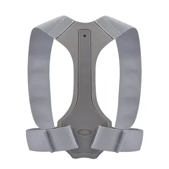 

Breathable Anti-Humpback Correction Belt Clavicle Adjustable Sitting Posture Correction Belt Black Silver