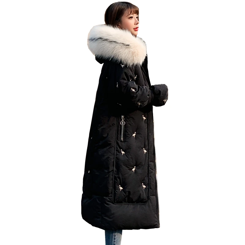 doudoune longue fourrure