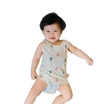 

Children clothing new color cotton 1-7 year kids suspenders boys and girls cotton summer seamless bottoming vest Baby t-shirt