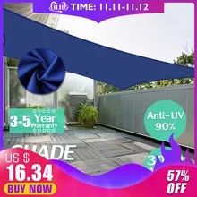 2,5x2,5 3x3 4x4 2x3 2x4 2x5 2,5x3 3x4 3x5 3x6 2x2 2x5 Королевский синий 300D полиэстер оксфорд ткань квадратный прямоугольник Тень Парус