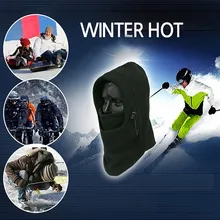Мужская Зимняя Теплая Флисовая Балаклава, теплая мотоциклетная Лыжная шапка, маска для лица с полным горлом