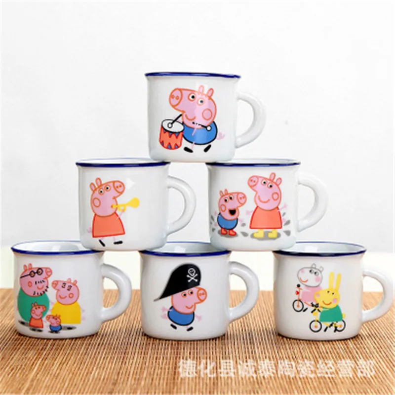 

Peppa Pig Piggy Mini Cup Family Pack Creative Small Mug Children's Appliances