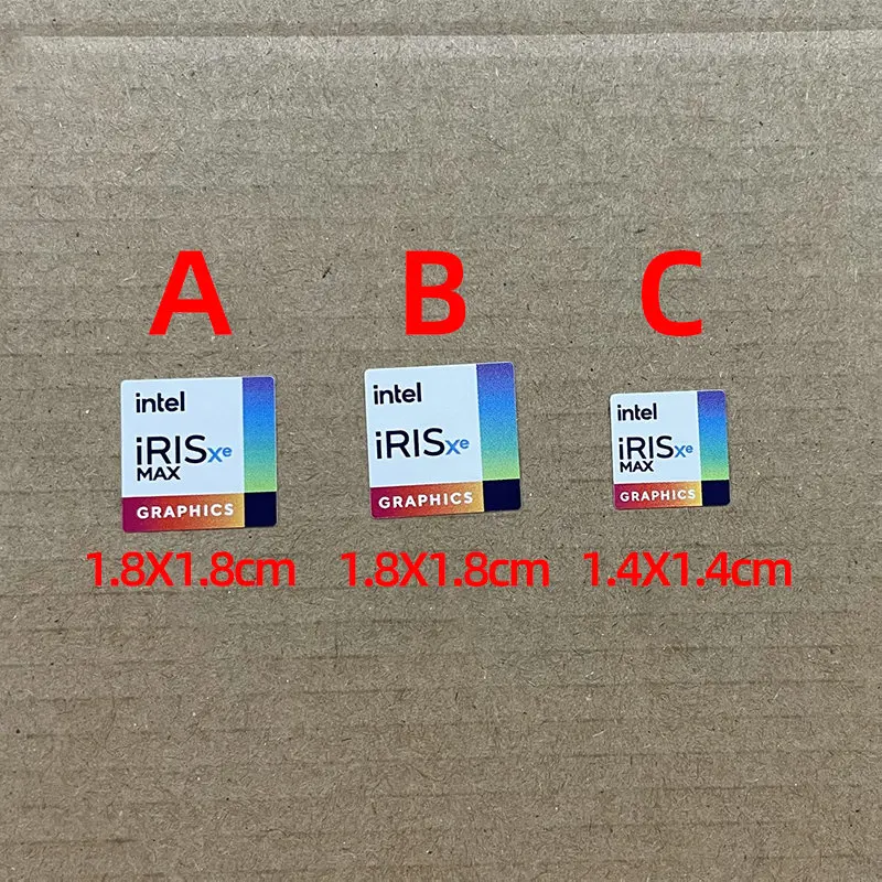 Новая наклейка-этикетка Intel iRIS для ноутбука настольного компьютера наклейка Xe MAX |