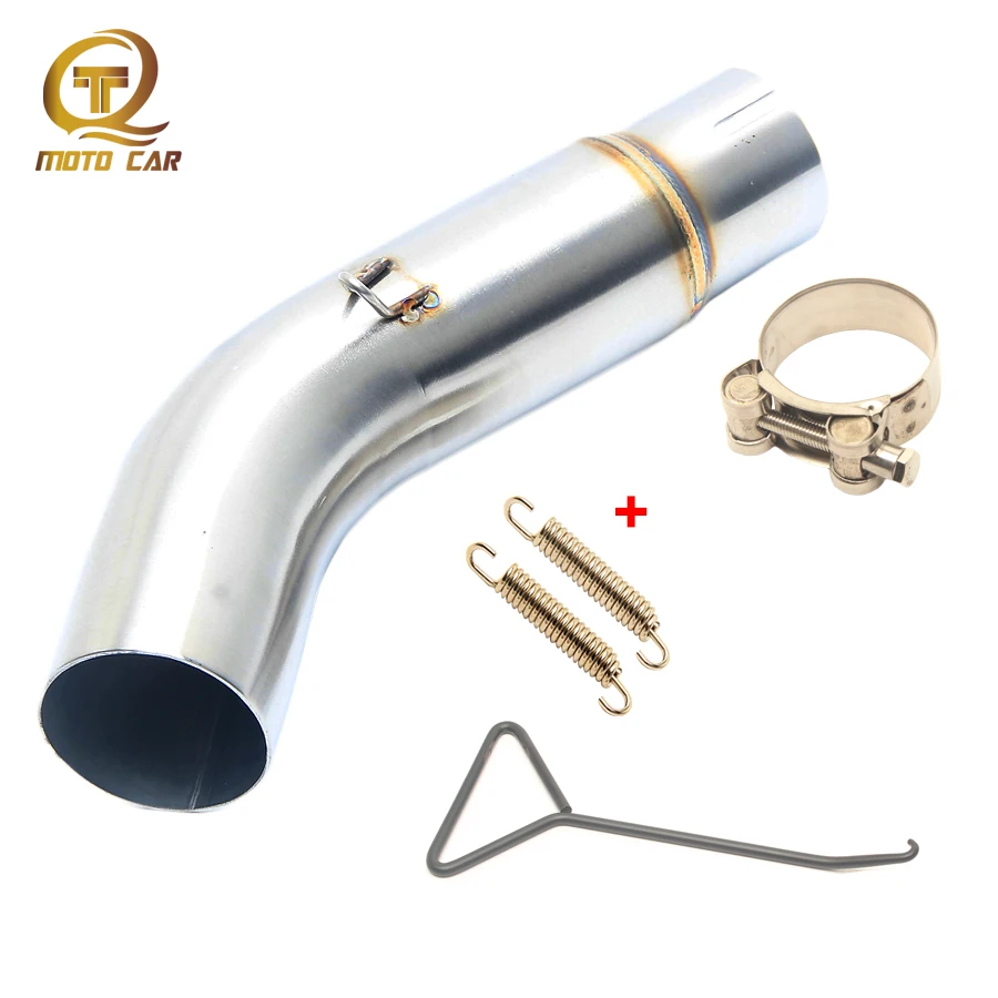 

Motorcycle Exhaust Pipe Slip on Mid tube Escape Muffler Steel Connect Link pipe Exhaust Adapter pipe for Suzuki GSR 750 GSR750