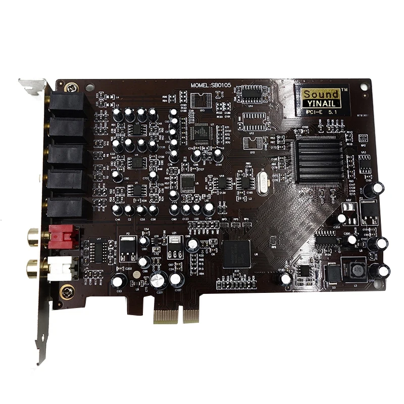Оригинальная звуковая карта Nature Sound Blessed PCI-E 5 1 SN0105 Sb0105 PCIE для XP WINDOWS 7/8/10 |