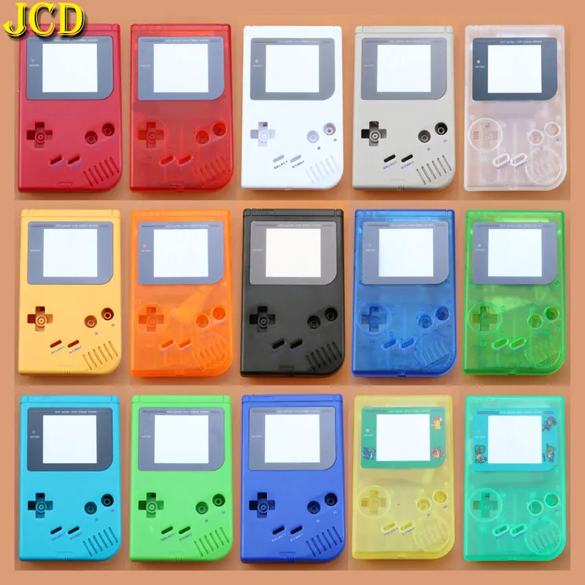 

JCD 1PCS 15 Color For GameBoy Classic Game Replacement Plastic Shell Cover for Nintend GB Console DIY Full Housing for GB Case