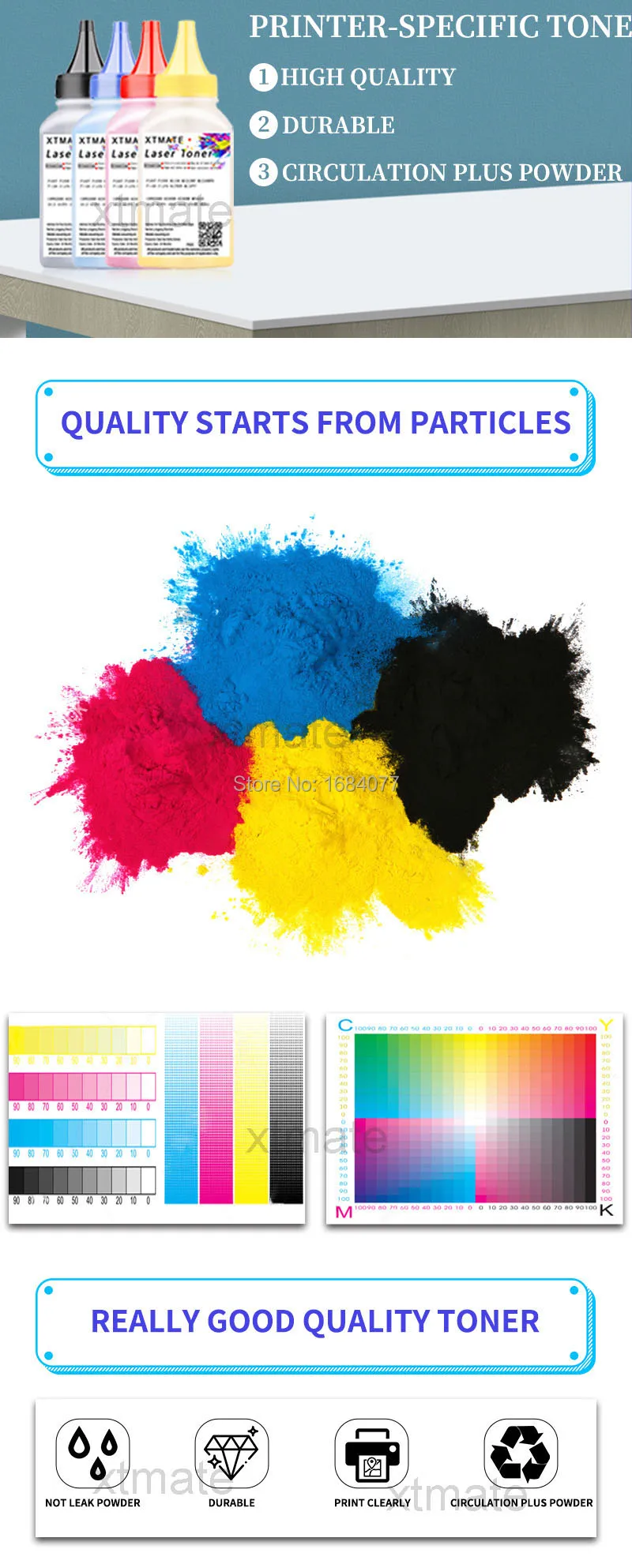 Description Picture 2 of itemCompatible CF400A Toner with Chip CF400A CF401A CF402A CF403A for HP M252dw M252n M277dw M277n M274n printer laser refill powder