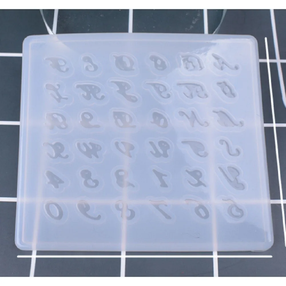 

DIY Silicone Mold Resin Number Letters Jewelry Making Mould Epoxy Pendant Craft Tool Handmade New Arrival