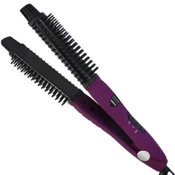 

Purple 5-In-1 Straightener Style Ceramic Hair Multipurpose Curler Curlers Curling Wand Iron Blow Dryer Wand Styling Tools Dryer