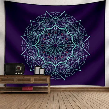 

Mandala Tapestry Wall Hanging Indian Hippie Throw Tapestry Boho Home Decor Yoga Mat Beach Towel Blanket Psychedelic Tapestry