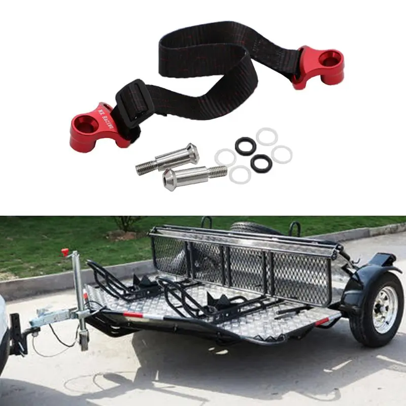 

1Set Motorcycle Rescue Trailer Belt Kits Durable Nylon Metal Strap with Screws for Dirt Bikes Accessories