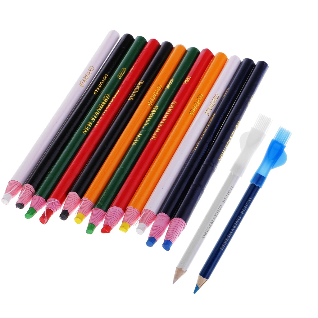 14Pcs Peel Off Markers Tailors Chalk Pen Pencil for Sewing Dressmakers DIY Craft Markers Pens Accessories