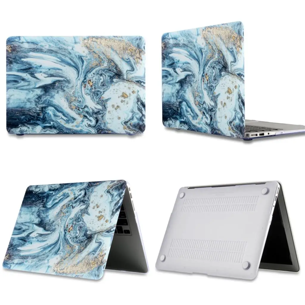 DDC-019 Мраморный чехол для ноутбука APPle MacBook Pro Air retina 11 12 13 15 Mac Book 15,4 13,3 дюймов Сенсорная панель оболочка рукав+ крышка клавиатуры - Цвет: DDC-019