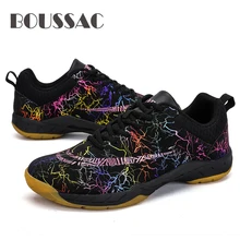 BOUSSAC/Обувь для бадминтона; профессиональная обувь для мужчин и женщин; нескользящая домашняя теннисная обувь для мальчиков; детские туфли-лодочки; спортивные кроссовки для бадминтона
