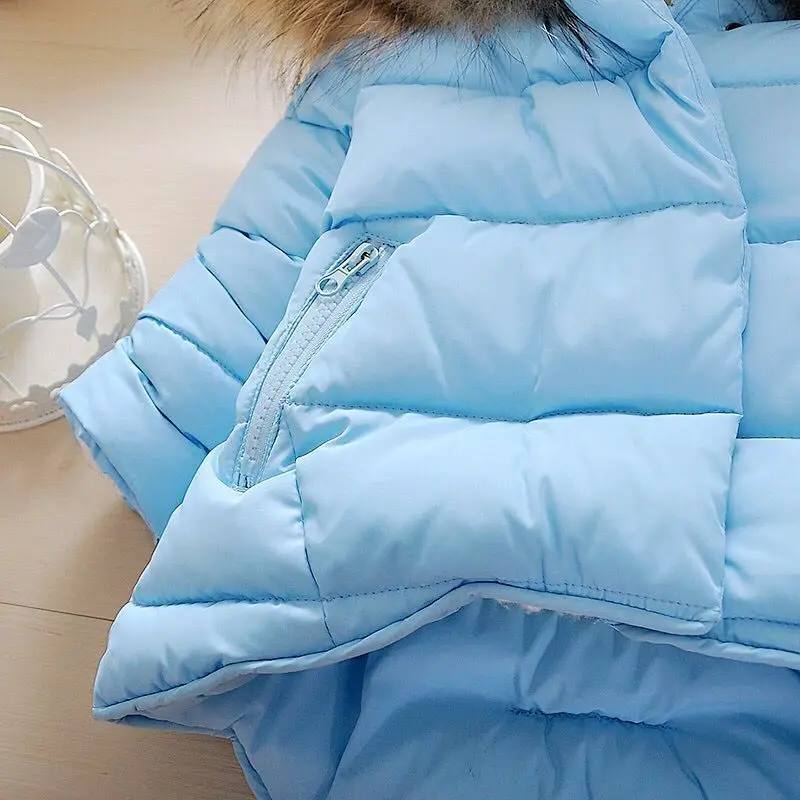 Утепленная теплая куртка для девочек; милое хлопковое плотное пальто с капюшоном для маленьких девочек; зимняя верхняя одежда для девочек; детская одежда для рождественских подарков