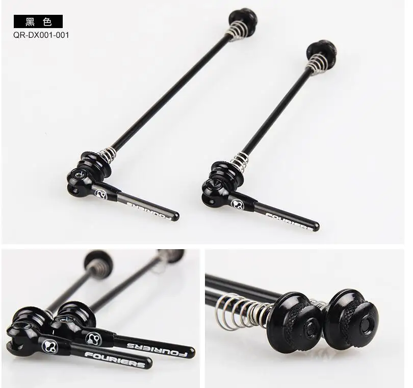 black For MTB БЫСТРОРАЗЪЕМНАЯ титановая ось с углеродным рычагом QR шампуры для MTB или шоссейного велосипеда 100 мм 130 мм 135 мм - Цвет: black For MTB