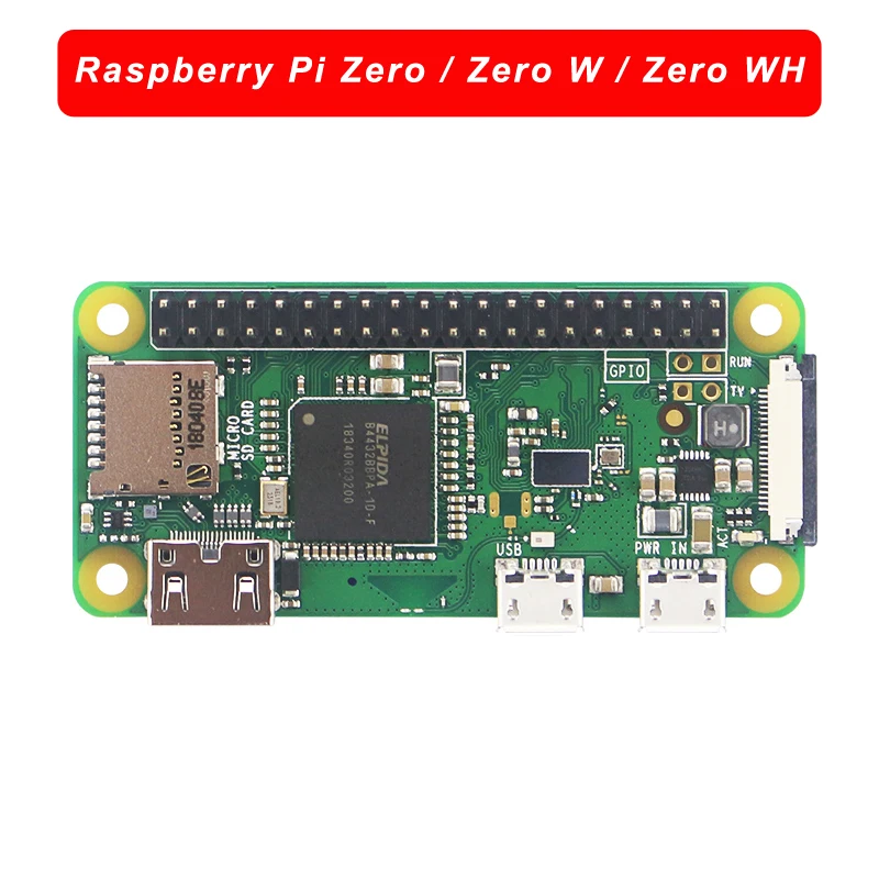 Raspberry Pi Zero / W WH плата с WIFI Bluetooth 1 ГГц CPU поддержка Linux OS 1080P HD видеовыход 0|pi 0|raspberry