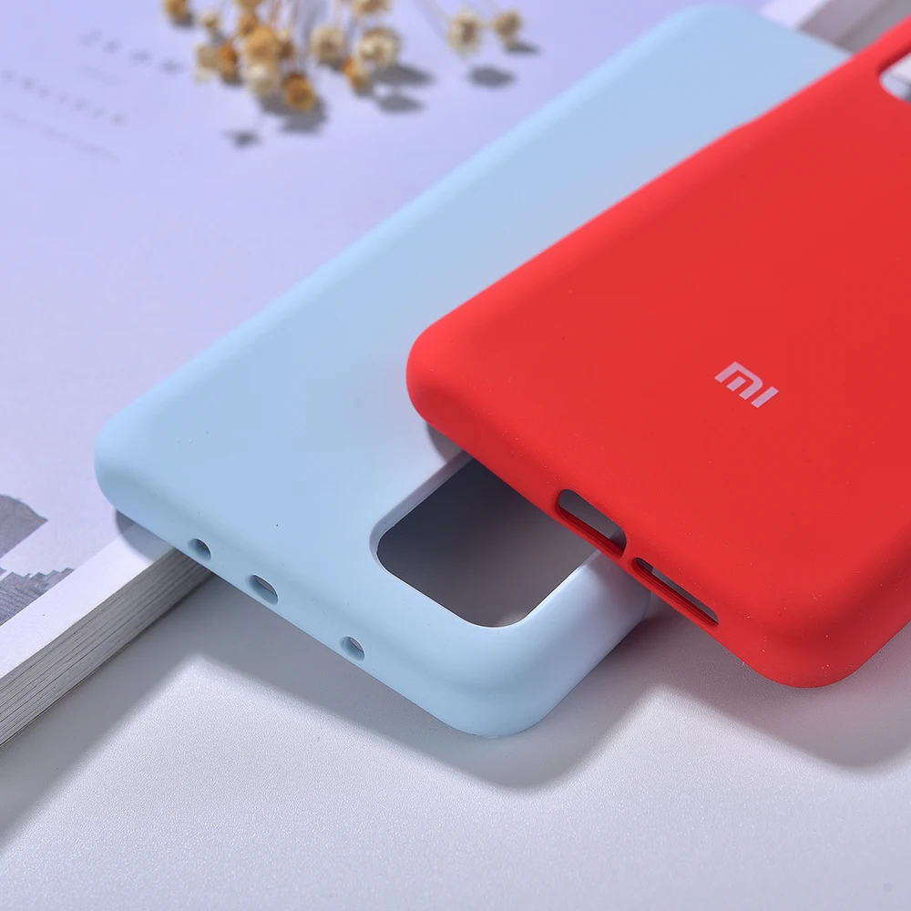 100% Chính Hãng Xiaomi Mi 10T Pro/Redmi K30s Liquid Silicone Ốp Lưng Mịn Chống Finerprint Da Cover MI10T Điện Thoại Nhà Ở Vỏ xiaomi leather case color