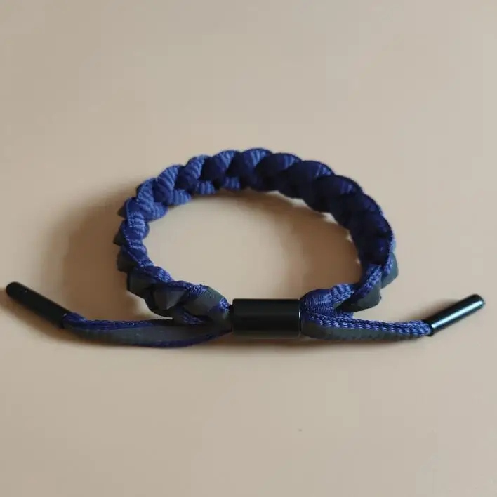 Браслет вязанные браслеты Подвеска для шнурков браслет светоотражающие браслеты дружбы Женские аксессуары Парные браслеты ювелирные изделия - Окраска металла: Navy Blue