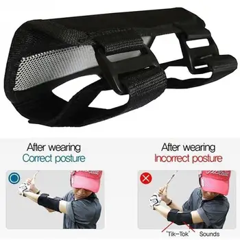 

Outdoor Trainging Aids Golf Correction Belt Corrective Alert Sport Nylon Black Swing Practice Stick Arm Guard Portable