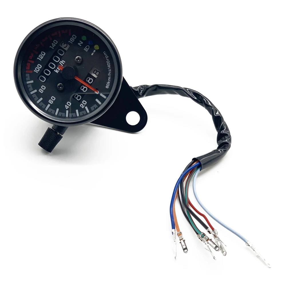 65 мм 12V универсальный мотоцикл Скорость ometer одометром двойной метр с