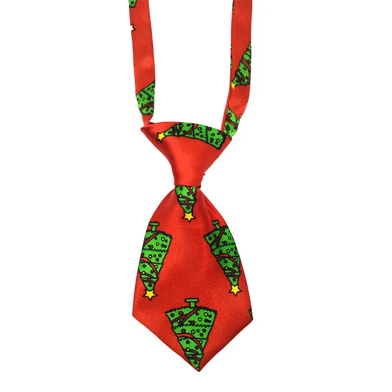 1 шт. Рождественский галстук регулируемый милый мультяшный принт собака кошка галстук для животных Щенок игрушка бант для ухода за питомцами галстук Одежда
