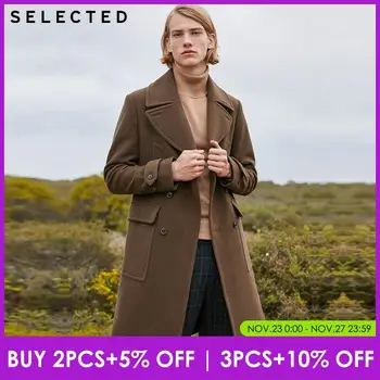 

SELECTED Mens New Military Style Woolen Coat| 419427547
