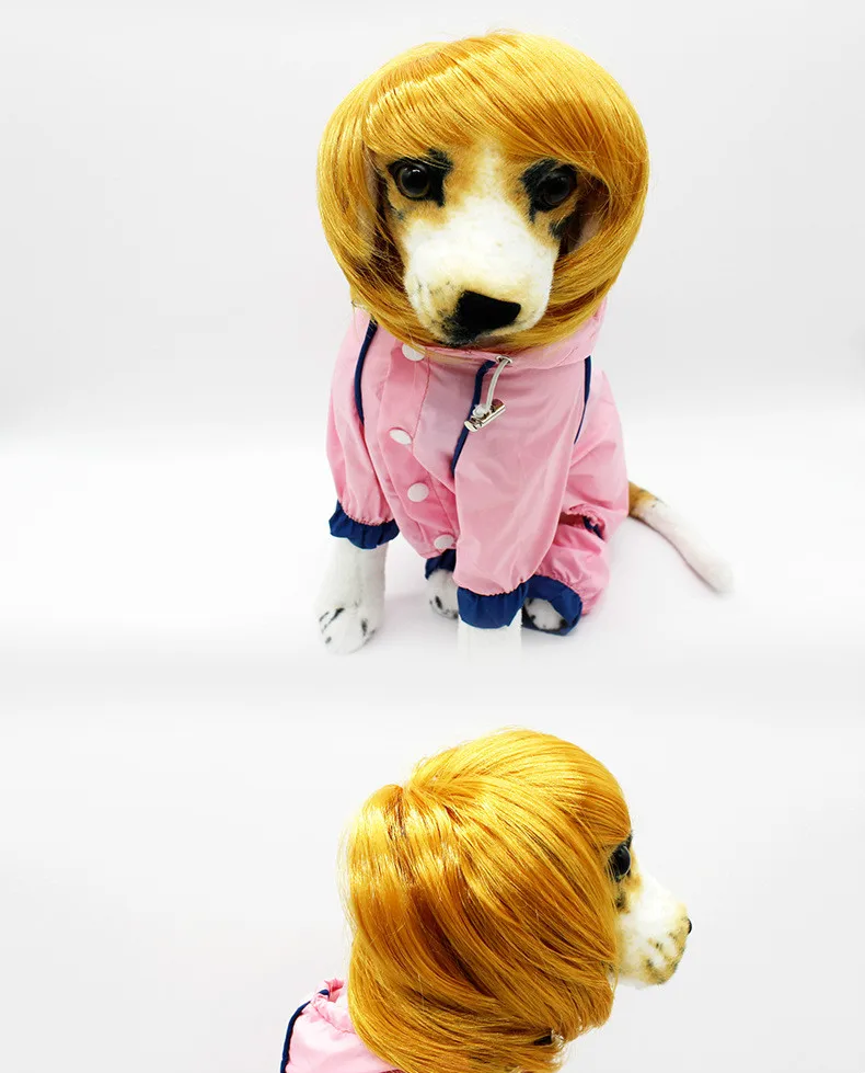 Аксессуары для домашних животных парик для собак мягкий желтый парик вечерние милые костюмы Аксессуары для животных принадлежности