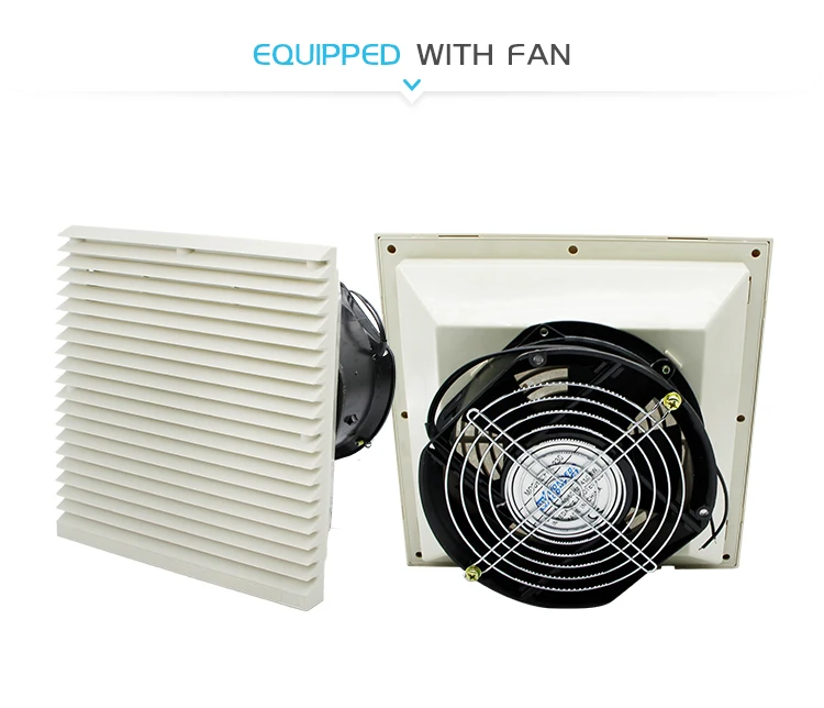 obturador do ventilador, grelhas, gabinete elétrico, ventilação