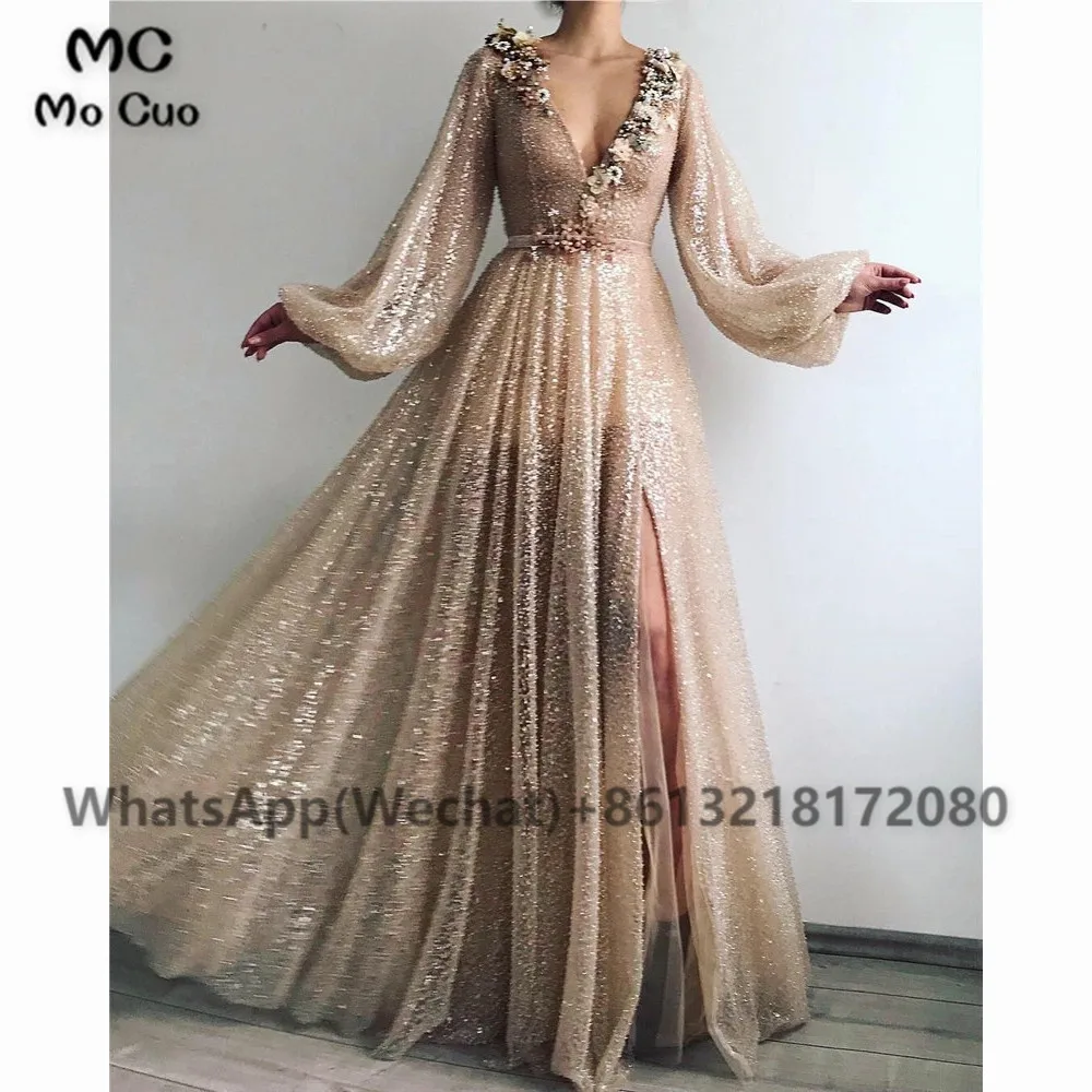 Gold-Evening-Dress-Sequin-A-Line-Deep-V-Neck-Full-Sleeves-Hand-Beaded-Long-Evening-Dresses.jpg_.webp_Q90.jpg_.webp_.webp_副本