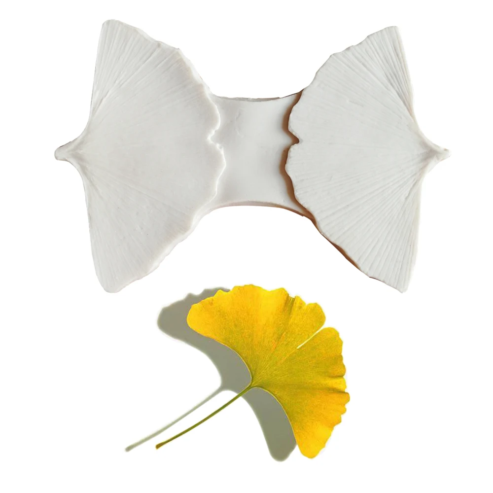 

Ginkgo Leaf Veiner Silicone Mold Cake Chocolate Fondant Gumpaste Sugar Clay Flower Cake Decorating Moulds DIY M2128
