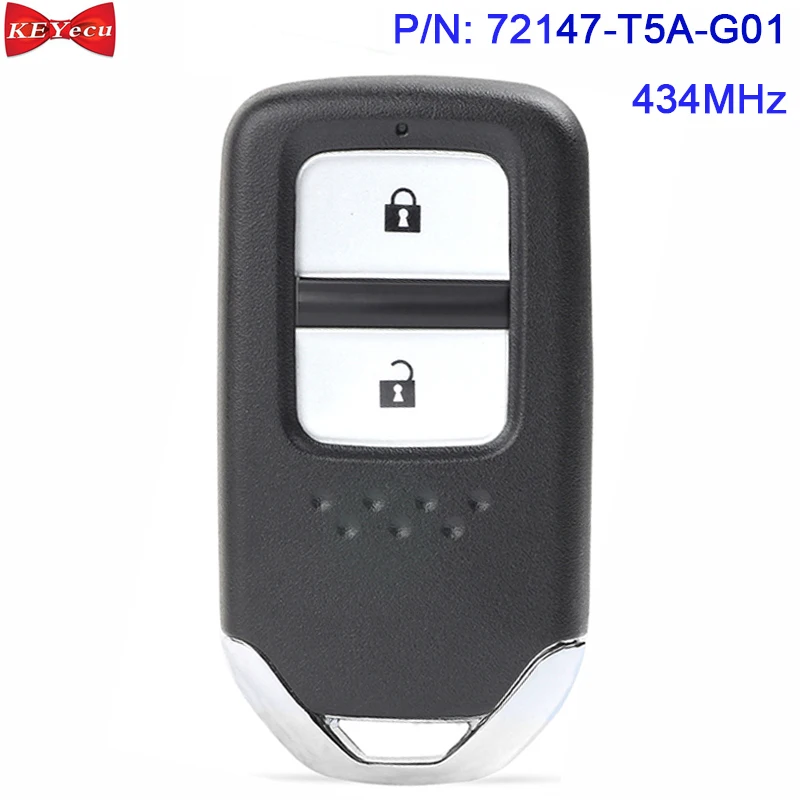 KEYECU for Honda Jazz Civic 2014 2017 Remote Key Fob P/N 72147 T5A G01