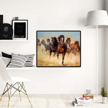 

Horse DIY Oil Painting Paint By Numbers Kits with Brushes Acrylics Painting Kits D08F