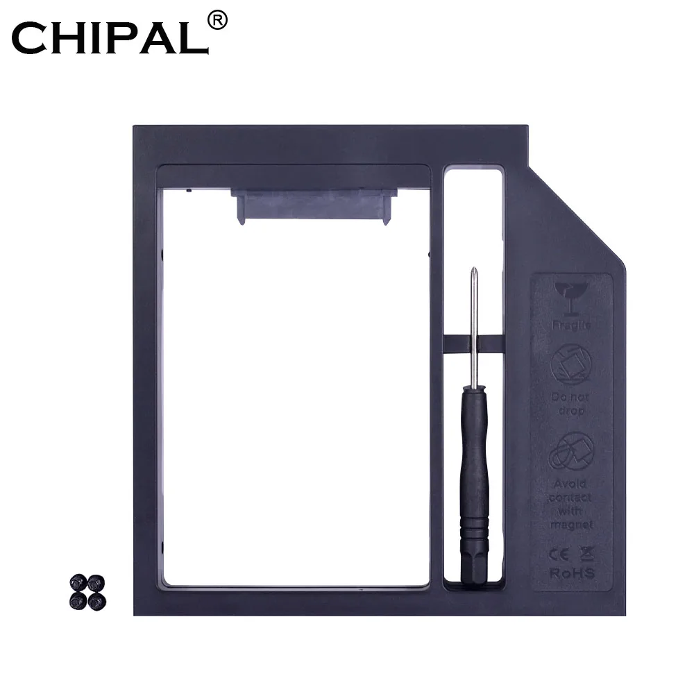 CHIPAL пластик Универсальный SATA 3 0 2nd HDD Caddy 12 7 мм для 2 5 'ƈ ТБ жесткий диск SSD корпус