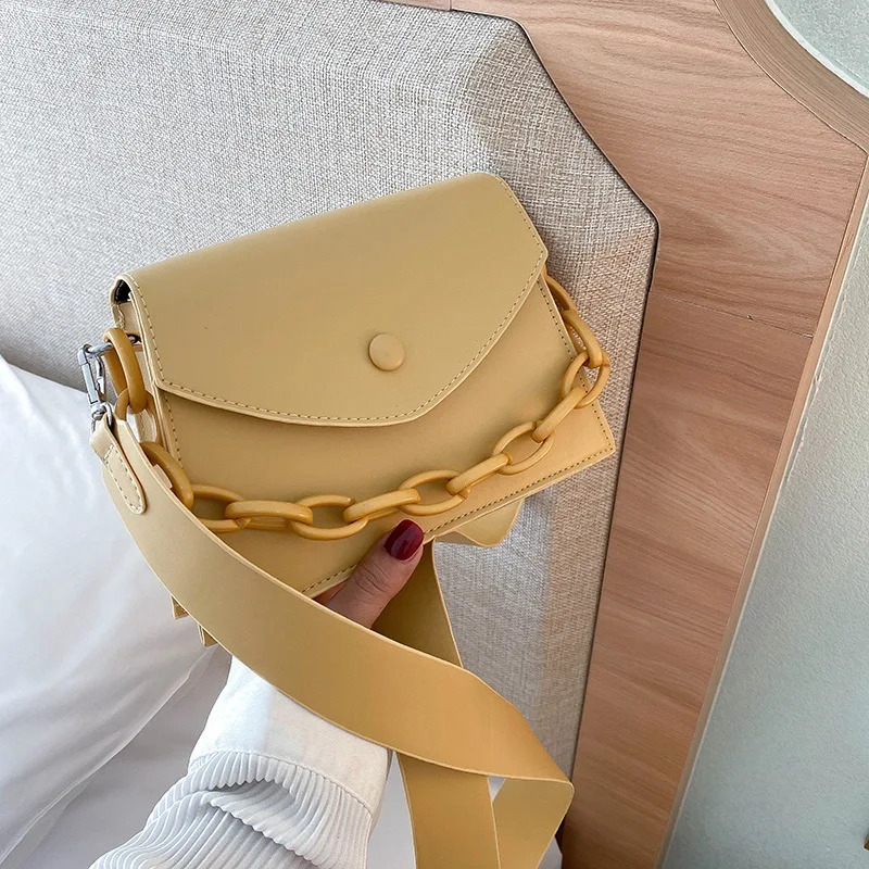 Small Handbags Crossbody-Bags White Girls Designer Womens Fashion New-Arrive Flap Pu