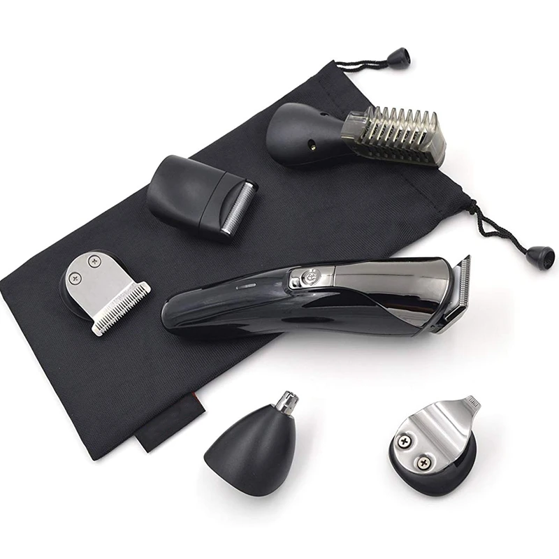 One Multifunctional Rechargeable Electric Hair Trimmer Grooming Kit Nose Ear Beard Clipper and Mustache Trimmers Shaver Suit Hai