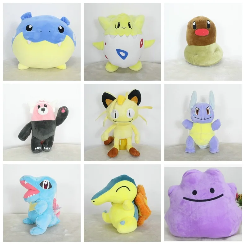 7 дюймов плюшевые Slowbro Igglybuff Charmander Cleffa Pidgeotto Sandshrew Magikarp Pokemon Go Shellder meag Blastoise мягкая