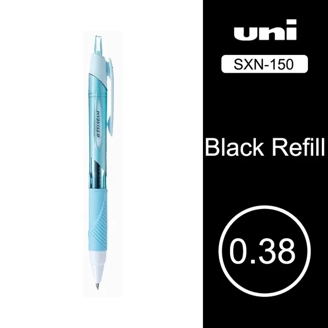 Шариковая ручка UNI SXN-150-38 серии Jetstream 0,38 мм сглаживающая масляная ручка с низким коэффициентом трения Япония 1 шт - Цвет: black ink