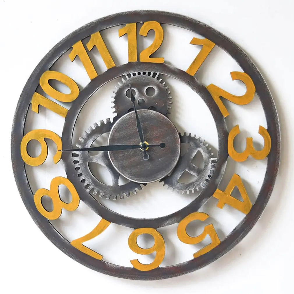 Настенные часы OUTAD в винтажном стиле настенные для гостиной спальни Настенный