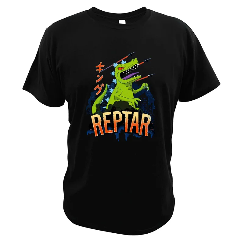 Reptar/футболка с динозавром из мультфильма руграс серия ТВ 100% хлопок повседневные