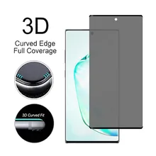 3D полное покрытие Защитное стекло для сохранения личной информации накладка против шпиона закаленное стекло для samsung Galaxy Note 10 Plus/10+ 5G 6,8 дюймов