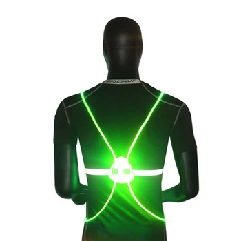 

Multipurpose High Visibility 360 Reflective LED Flash Bike Vest Adjustable Cycling Running Vest Outdoor Safety Vest Wholesale SD