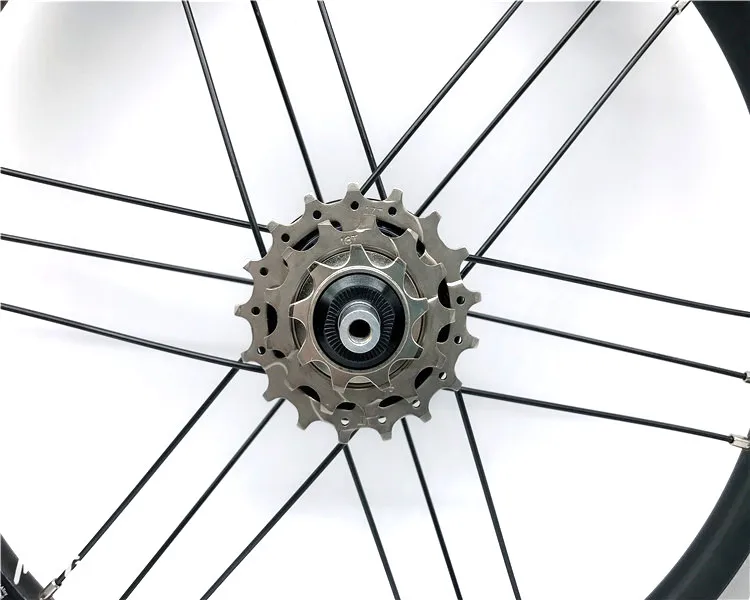 Litepro 14 Inch Folding Bike WheelSet G3 Spokes 3 Speed Freewheel 74/85mm Hub 4 Bearing Folding Bicycle Wheel Set