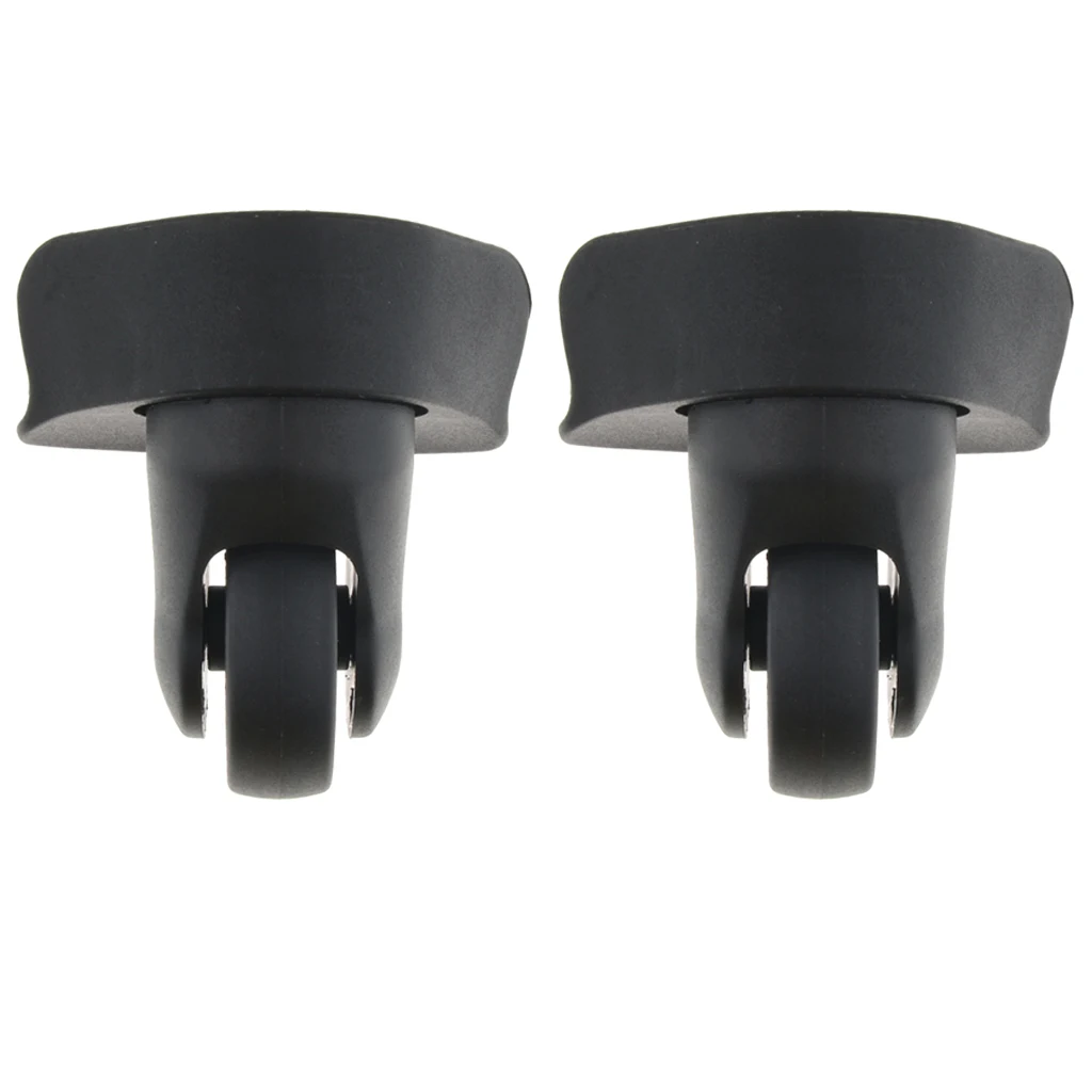1 Pair Luggage Wheels Replacement Universal Trolley Fixed Casters - Flexible and High Quality （A65-Small Size）