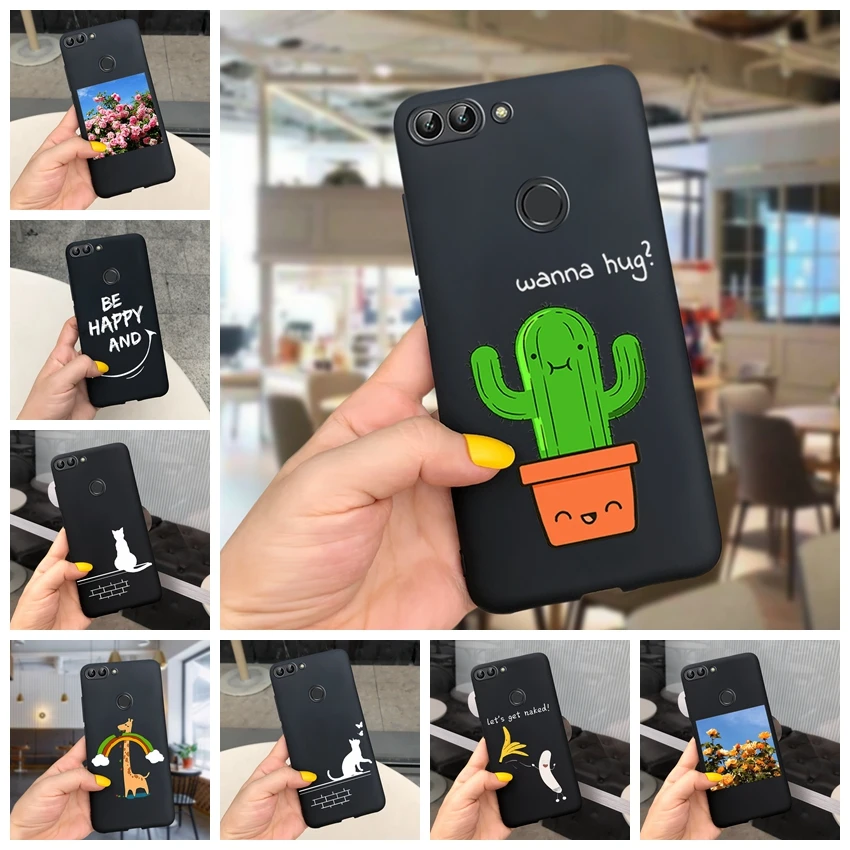 Custodia Per Telefono Cartoon Cactus Per Huawei P Smart Case Huawei P Smart 2019 Cover In Silicone Morbido Color Caramella Per Huawei P Smart Fig-Lx1
