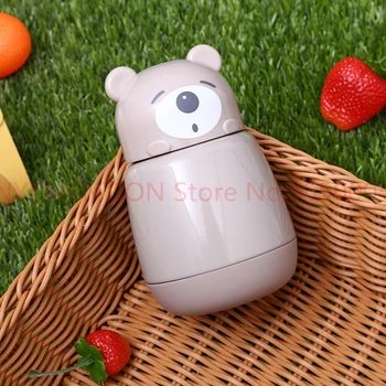 

10pcs TECHOME Thermos New Creative Bear Cute Thermal Cup Insulation Cup Children Cartoon Vacuum Cup