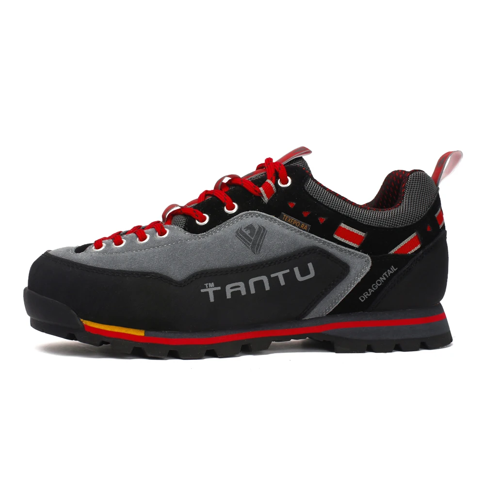 TANTU мужские ботинки из коровьей замши для пешего туризма, водонепроницаемые кроссовки для альпинизма, мужские ботинки для пешего туризма с амортизацией, TM8038