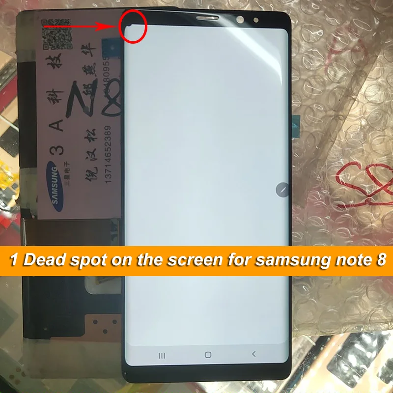 ЖК экран AMOLED note 8 для Samsung Galaxy дисплей с сенсорным экраном и дигитайзером в сборе