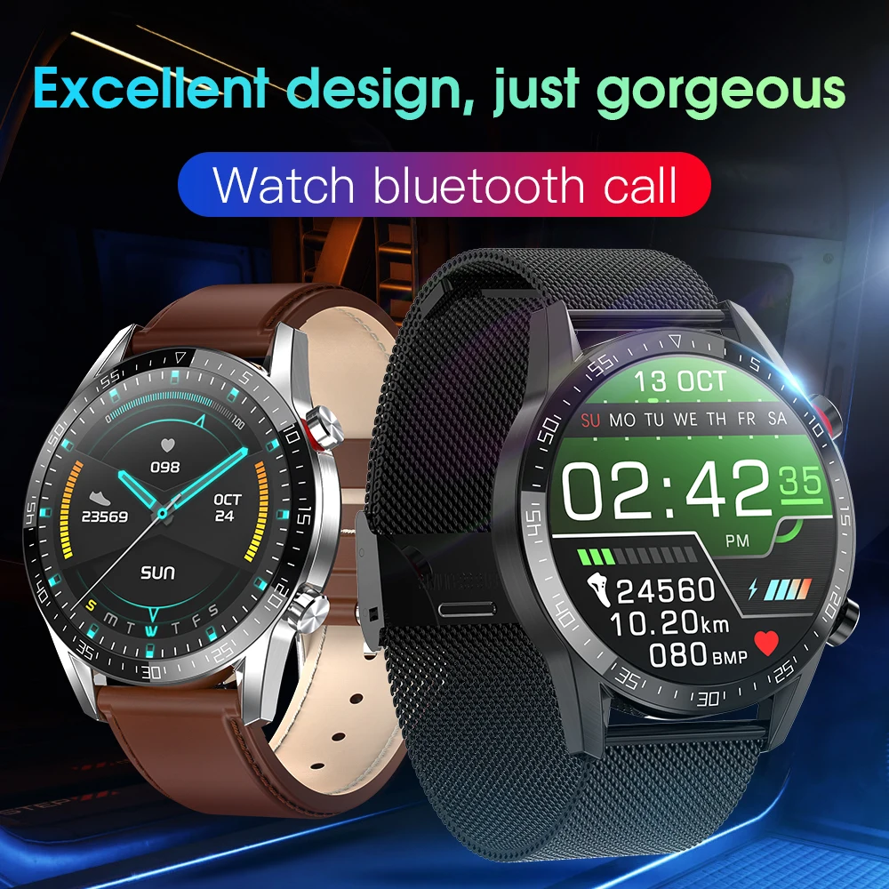 L13 Смарт часы мужские и женские Smartwatch 1 3 дюймов Полный Круглый полный сенсорный